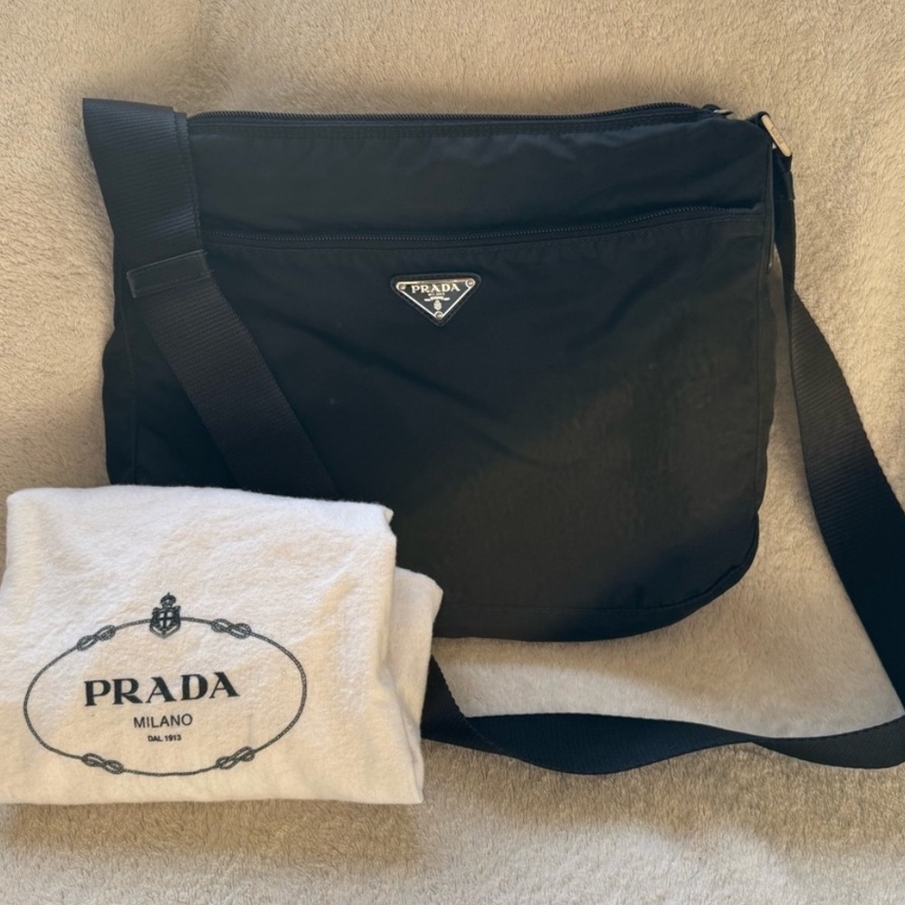 Prada Black Nylon Crossbody Bag Purse